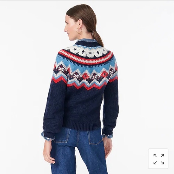J. Crew Zigzag Fair Isle Sweater - Picture 3 of 5
